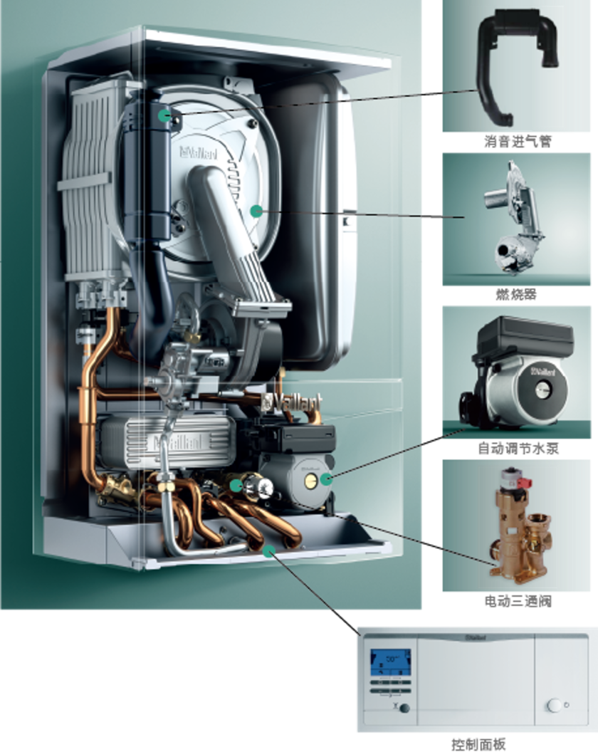 家用豪华型冷凝式燃气暖浴两用炉